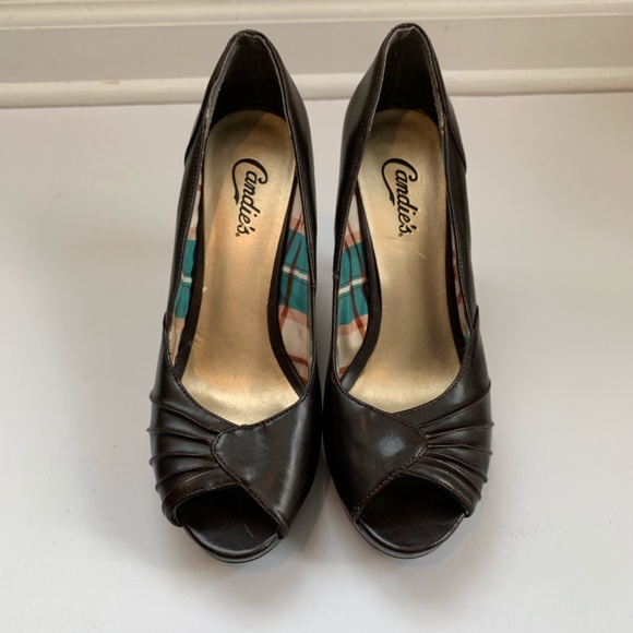 Candie’s women’s peep toe pumps size 8 - Picture 1 of 8